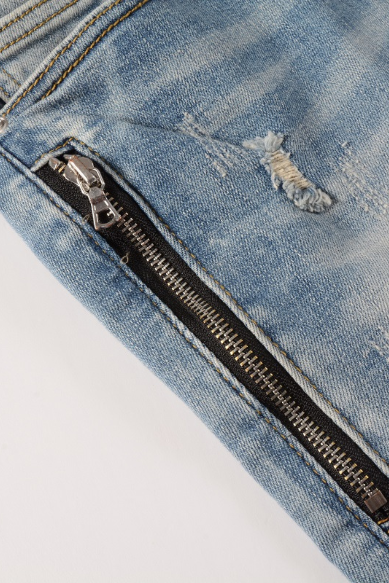 Blue Biker Jeans