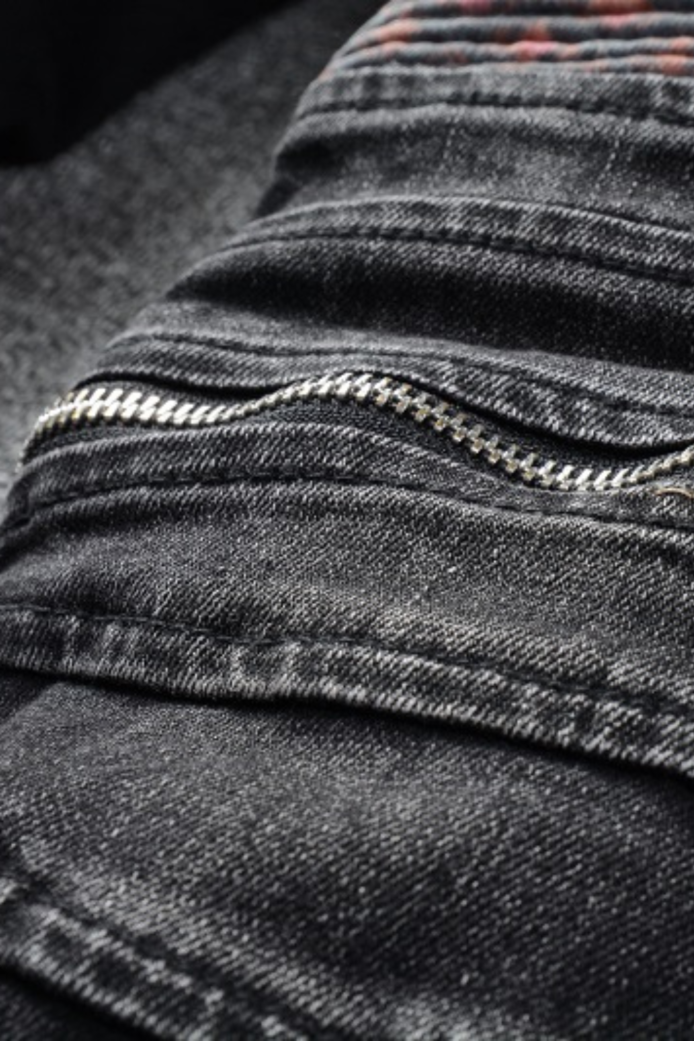 Black Biker Jeans