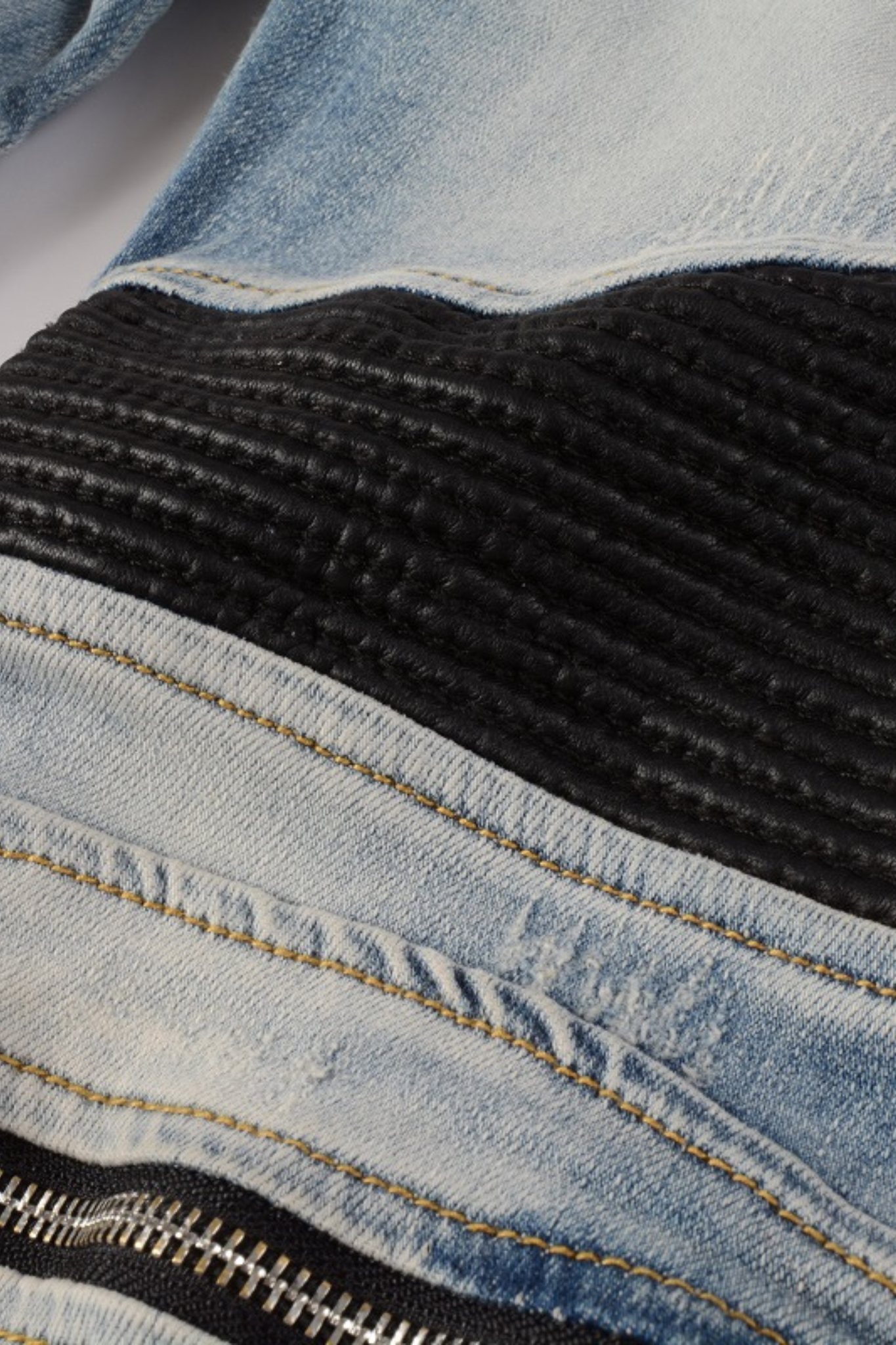 Blue Biker Jeans