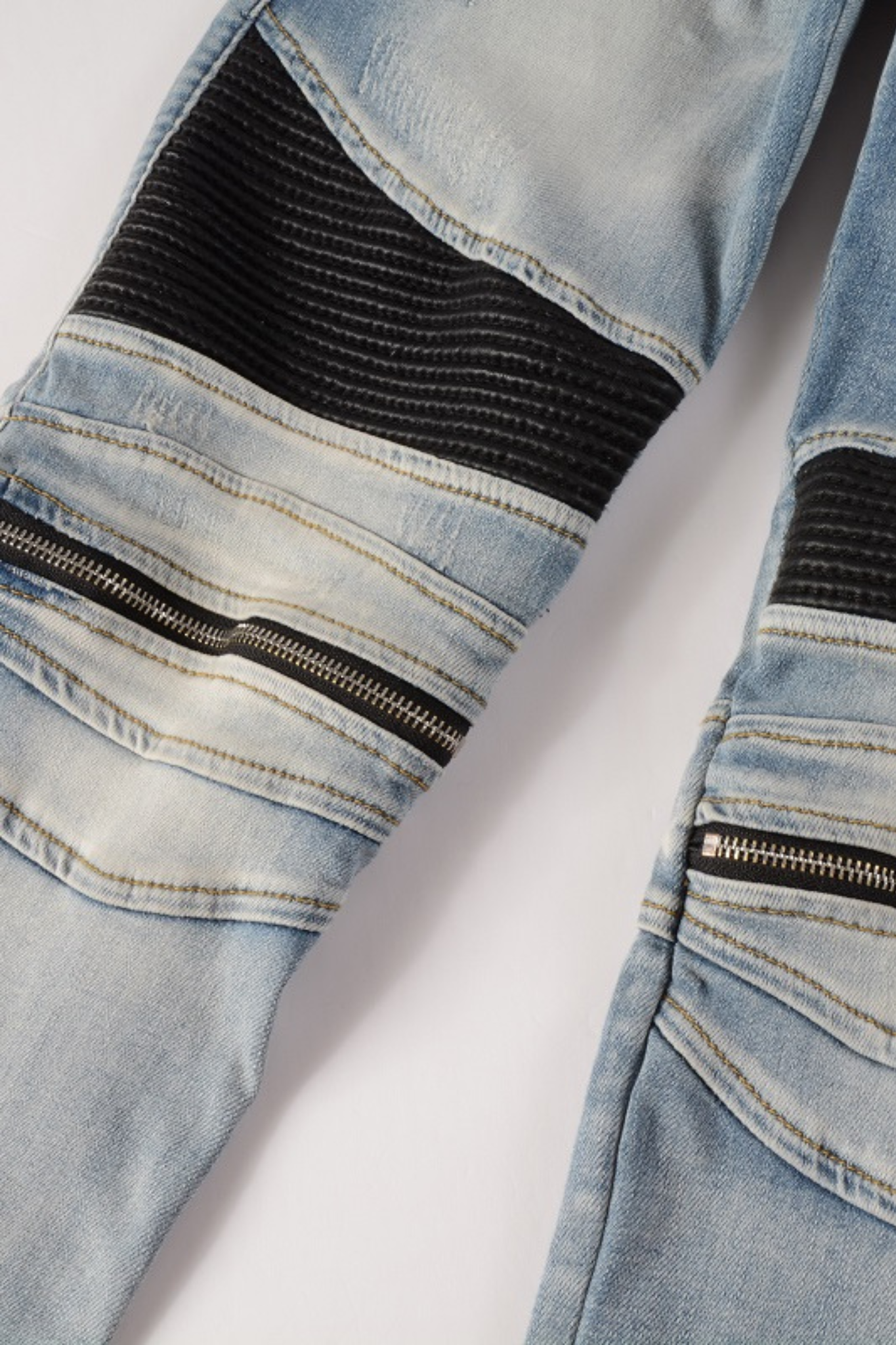 Blue Biker Jeans